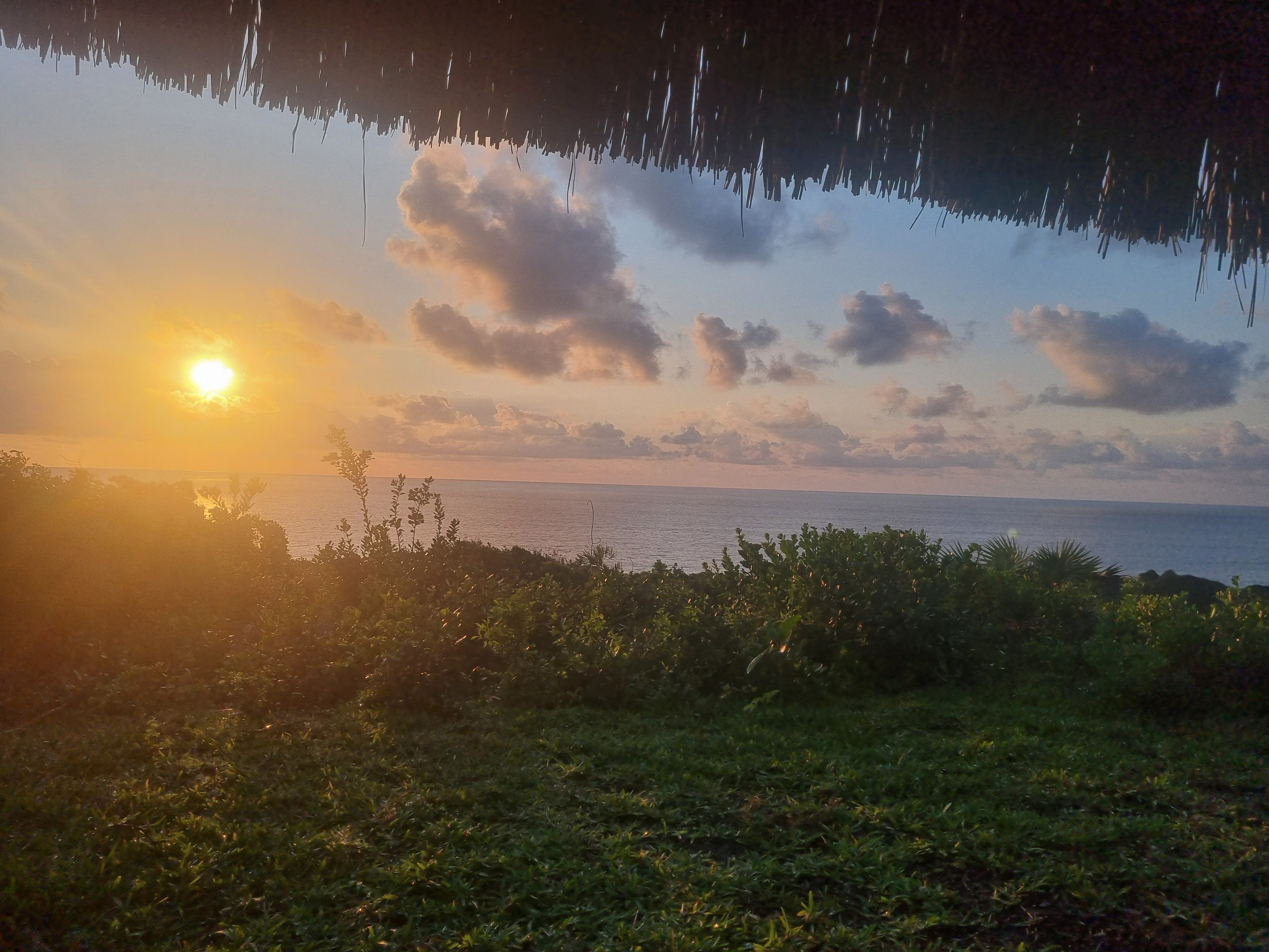 Sunrise over the sea from the Cottage